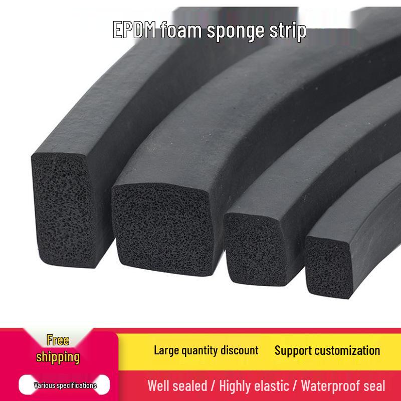 EPDM Rubber Sealing & Foam Strip - Waterproof, Elastic, Anti-collision Sponge for Marine Cabinets