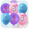 Gabby Dollhouse Themed Party Balloons 12 Inch Latex Balloons Assorted Colors With Logo Printing