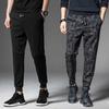 Casual pants autumn and winter tether fleece trousers men's Korean version teen camouflage sports pants fleece thicker
