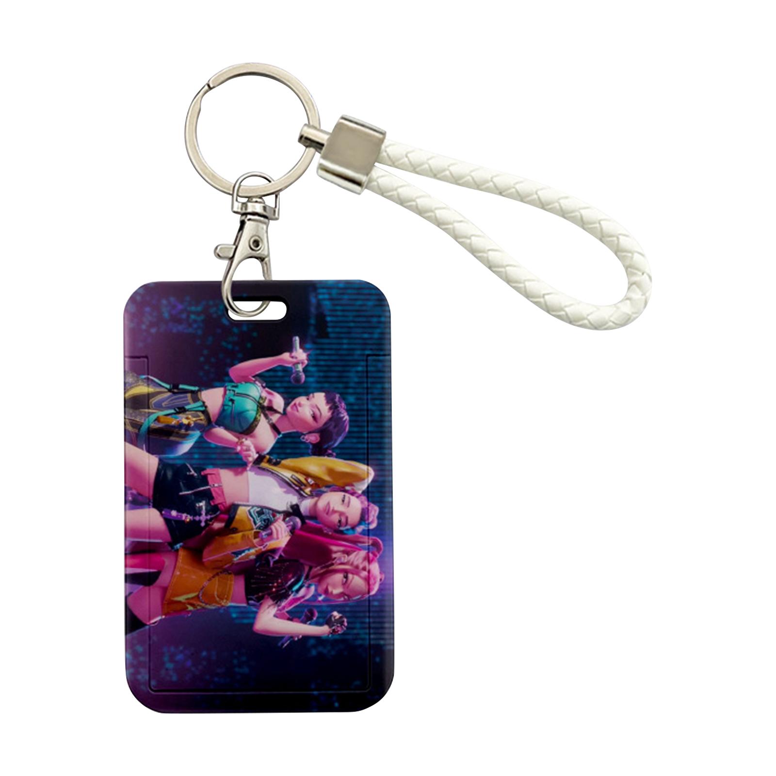 

Anime Peripheral Slide Card Holder Transportation Card Campus Card Water Card ID With Long Lanyard One Size