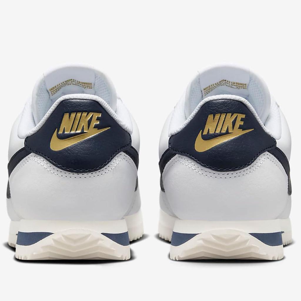 Nike Cortez Leder W Cortez Leder Größe (Weiß/Segelblau/Metallic-Gold/Obsidian) HJ9343-100, 22.5cm