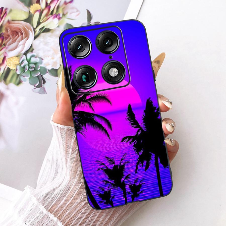 For Motorola Signature 6.8'' Case Cute Cat Cartoons Pattern Soft Silicone TPU Funda For MotoX70 Air Pro Signature Back Covers