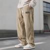 Men's Spring and Autumn Straight-Leg Mid-Rise Corduroy Pants Youthful Drape-Effect Simple Casual Trousers