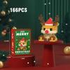 Christmas Gifts Building Block Series Santa Claus Reindeer Puzzle Assembly Bricks Table Decoration Toys for Child Chrismas Gift
