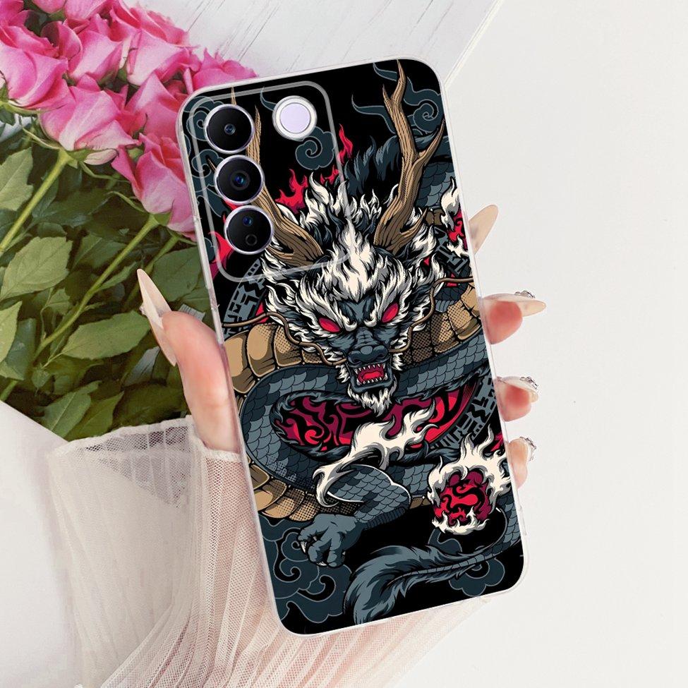 Transparent Cover For Vivo S16e 5G Case V2239A Cute Cat Fashion Butterfly Funny Painted Casing For VivoS16e 5G