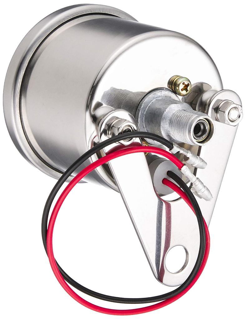 Kijima Motorcycle Parts Speedometer Mechanical 61mm Type A with Trip Universal White Panel 160km/h 510-006W