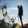 Compass Hiking Compass - Navigation, Pocket, Waterproof, Shockproof, Military - Hiking, Climbing, Biking, Exploring, Geology, Outdoor Activities