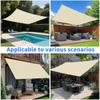 Sun Shade Cloth with Grommets Rectangle Shade Sail Canopy Pergola Cover with Straight Edge UV Block Fabric for Backyard Deck Out
