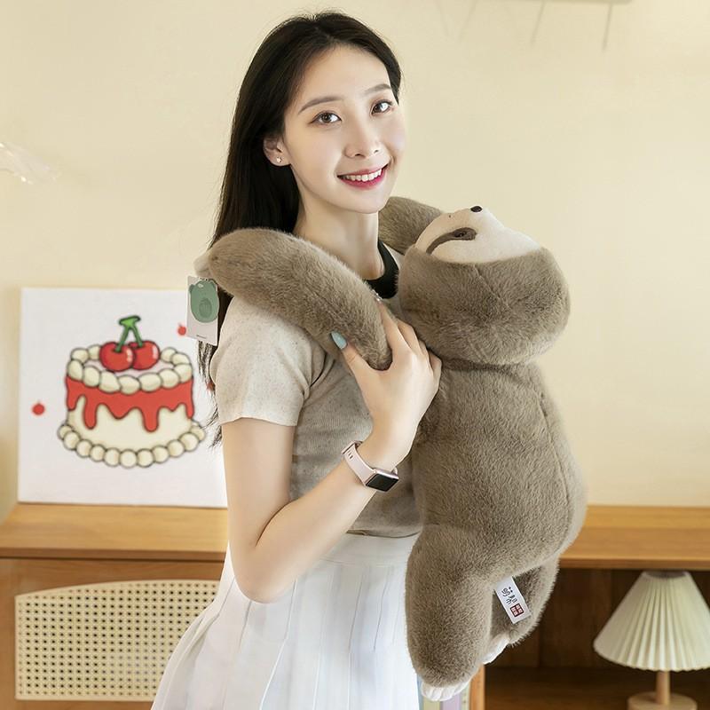 30/45/65cm Kawaii Alta Qualità Animale della Foresta Cuscino Peluche Morbido Carino Braccia Lunghe Bradipo Giocattolo di Peluche Decorazione per la Casa Regalo per Bambini Cuscino