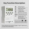 TNCE 30A Timer 220V time control switch module set to seconds 32 groups of timer on and off light for water pump timer3