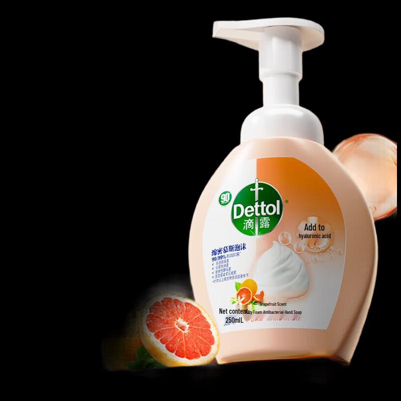 Dettol Antibacterial Foam Hand Wash, Grapefruit Scent
