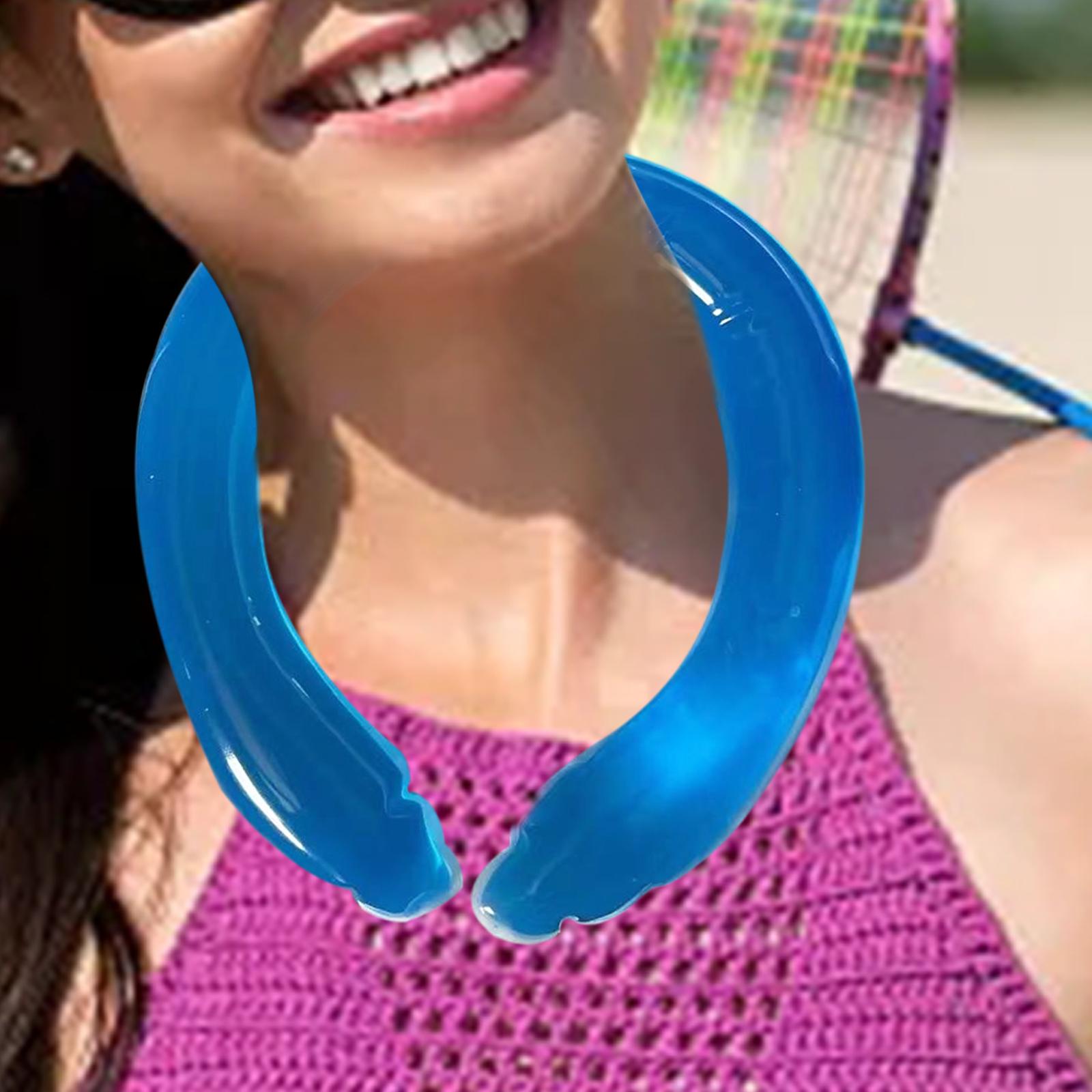 Reusable Neck Cold Cooler Cold Ice Pack Wraps Neck Cooling Tube for Camping