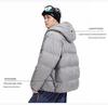 ACU Men's Japanese-Style Outdoor Windproof Down Jacket: Warm, Oversized, Hooded, Nylon, Solid Color.