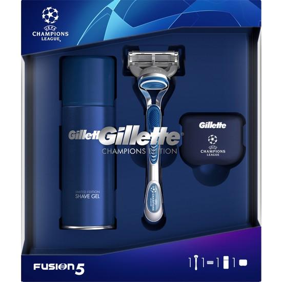 

Gillette Fusion Machine + гель 75 мл + Travel Cup Champions Edition