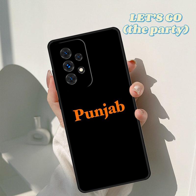 Punjab Map Outline phone case For Samsung Galaxy A42 A31 A40 A51 A71 A32 A80 A91 A52 A72 A73 A20e A21S A50 A70 A11 A12 Cover