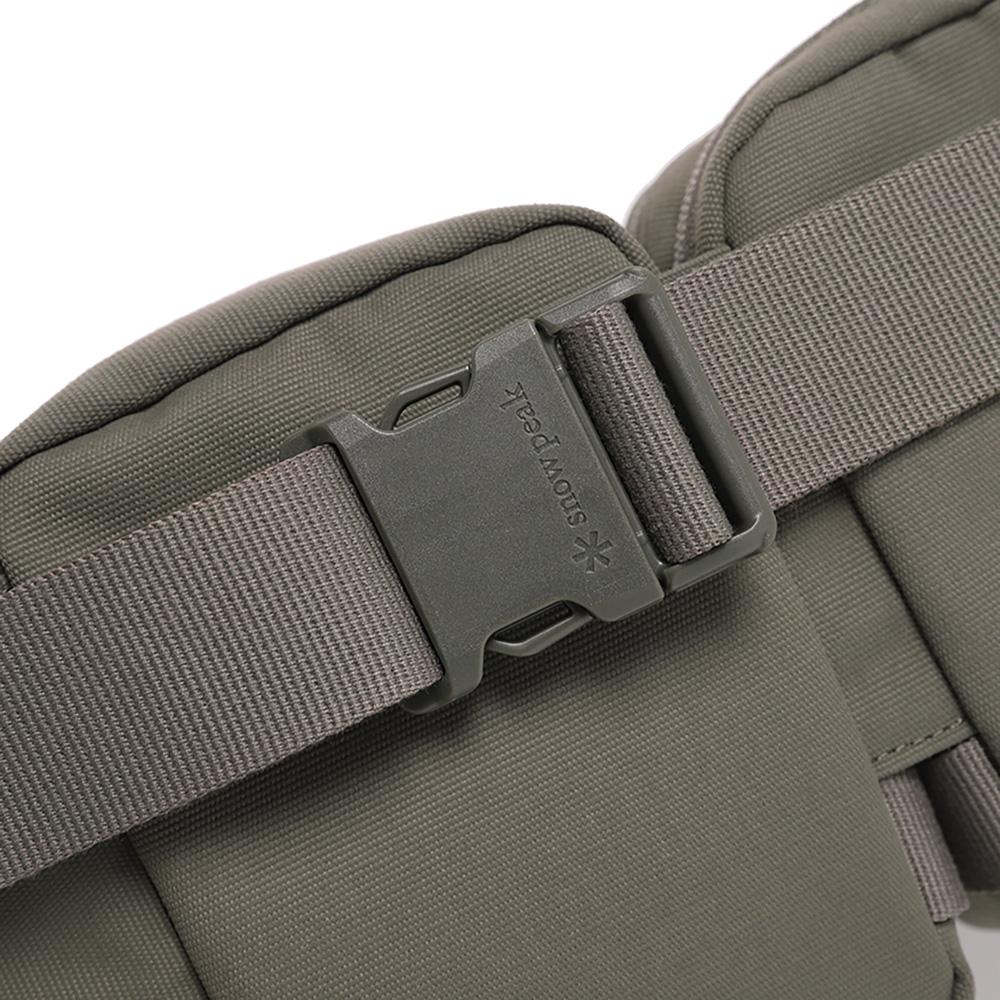 SNOWPEAK Rough Square Hip Sack Dark Khaki (S24ZUFBG67)