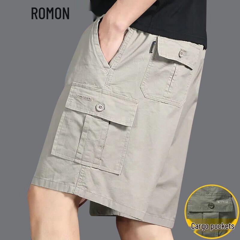 

ROMON Men s Plus Size Summer Casual Cargo Shorts 2XL