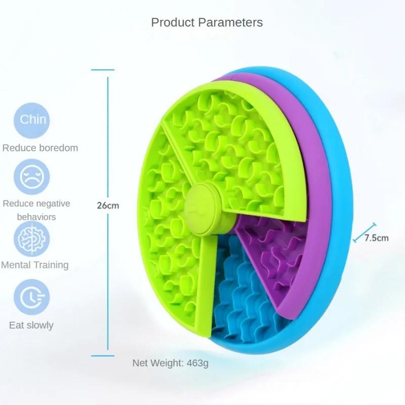 Tigela Alimentador Lento para Animais de Estimação Engasgo com Comida Tigela para Gato Cachorro Alimentadores Puzzle Antiderrapante Pratos para Alimentação de Alimentos Animais de Estimação Saudáveis Tabuleiro Giratório Suprimentos para Animais de Estimação