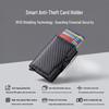 RFID Anti-theft Aluminum Double Card Holder with Automatic Pop-up Feature, Multi-functional Credit Card Case.