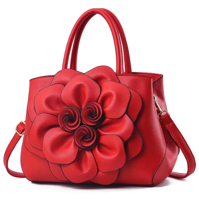 Women Bags Luxury Handbags Famous Designer Women Bags Casual Tote Designer High Quality NEW Flowers Interior Slot Pocket