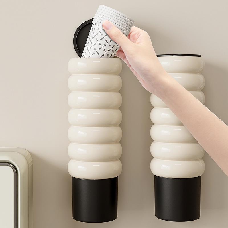 Wall-Mounted Magnetic Paper Cup Holder for Kitchen or Water Dispenser