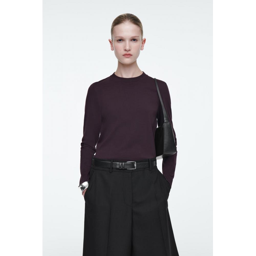 

Футболка Cos Japan Regular FiT HeavyweighT с длинным рукавом dark purple/XS