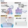 Skater Water Direct Dishwasher Made In Disney Frozen Size Children's Bottle, 480ml, Drinking, Plastic, One-Touch Operation, Safe, Japan, 25, Girls'