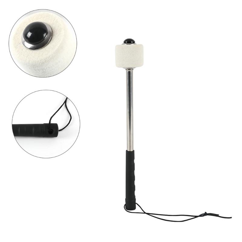 Snares Durm Hammer Professional March Bass Felt Head Drumsticks with Hanging Rope Percussion Sticks Drumsticks