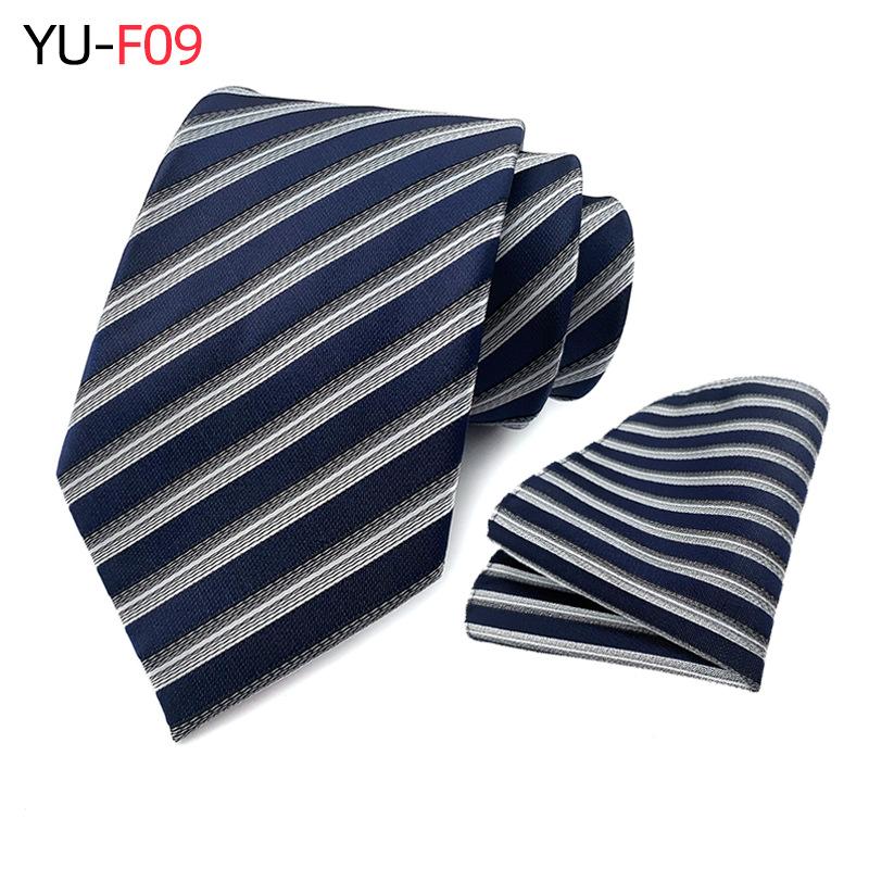 Polyester Paisley Tie Pocket Towel Two-Piece Set, Business Tie