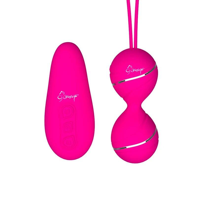 Kegel-Ball mit Fernbedienung und 7 Geschwindigkeiten, Vaginal-Enge-Übung, vibrierende Eier, Geisha-Ball, Ben-Wa-Bälle, Doppelvibrator, Sexspielzeug für Frauen