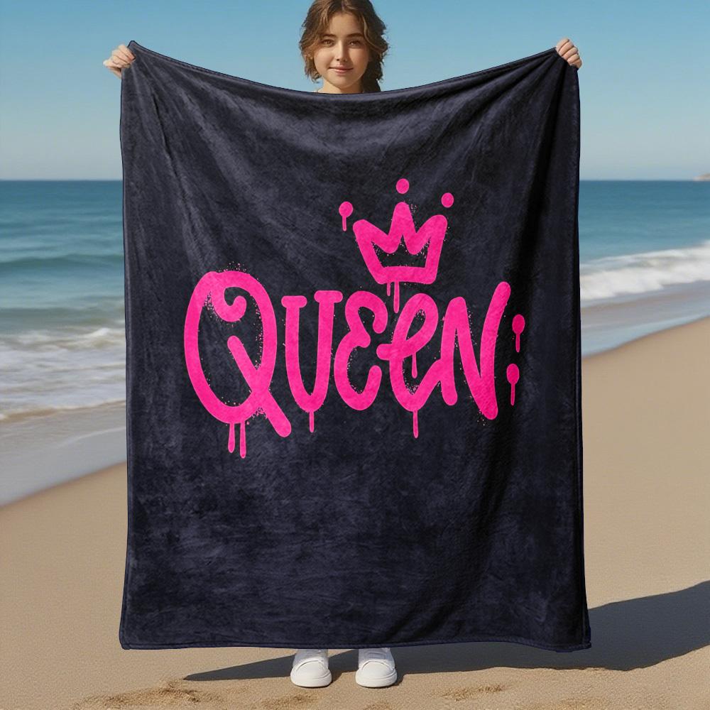 1pc Harley Quinn Outdoor Blanket - Throw Blanket, Soft , Flannel Blankets, Living Room, Travel, Camping c1209069