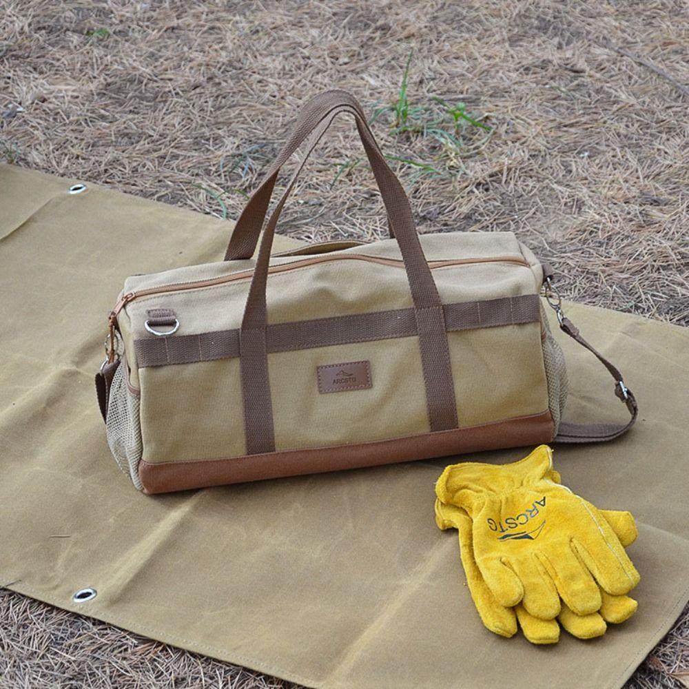 Handheld Type Camping Tool Storage Bag Shoulder Strap Tent Pegs Bag Ground Nail Bag  Barbecue