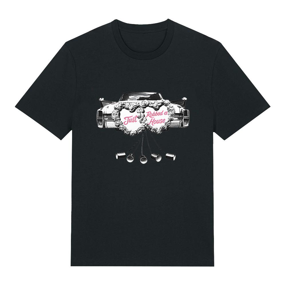 

Just Robbed A House Tee Fashion Sabrina Carpenter Casual Printed Cotton T Shirt Women Men Summer Short Sleeve O Neck Streetwear XS чёрный