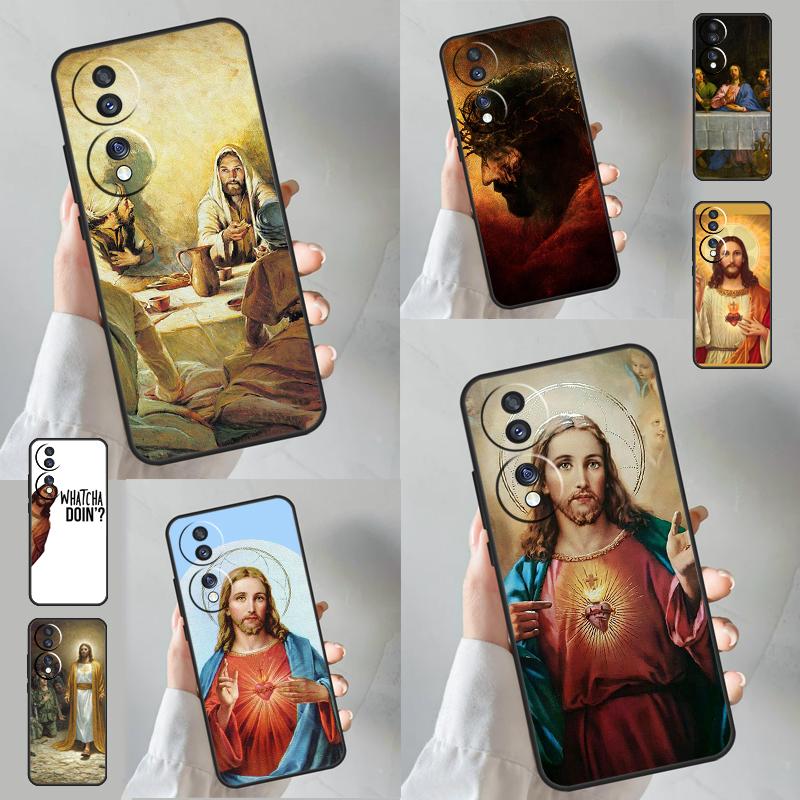 God Jesus Case For Honor Magic 6 Pro 50 70 90 Lite Magic 5 Pro X7 X8 X9 X6a X7a X8a X9a X8b X9b Cover