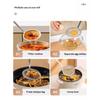 Stainless Steel Fine Mesh Strainer Spoon Round Handle Kitchen Filter Cooking Food Strainer Ladle For Skimming Grease Foam