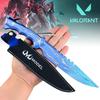 Game Valorant Katana Dagger Metal Anime Cosplay Prop Steel Ninja Knife Blade Sword Real Size Japanese Katana Samurai Sabre Toy