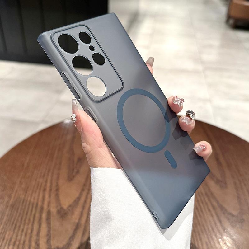 

Магнитная адсорбция Ice Mist для чехла телефона Samsung S25Ultra, Матовый ультратонкий чехол S24FE Ultra с защитой от падений S23plus S20FE
