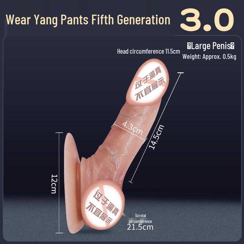 Long Love Tragbarer Silikon-Dildo-Vibrator - Realistisches Weiches Fleisch-Penis-Spielzeug für weibliche Masturbation.