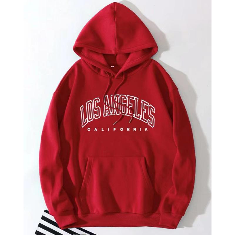 Autumn-Winter Women's Hooded Pullover Sweatshirt, European & American Style, Printed, Plus Size, Loose Fit, Thin Velvet, Trendy Ins.