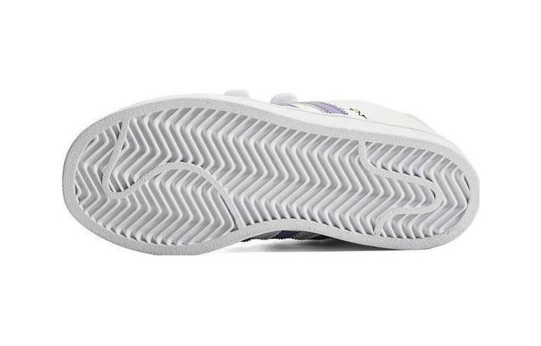 Adidas Originals SUPERSTAR Synthetic Leather Slip Resistant Abrasion Resistant Low top Kids' Skateboarding Shoes HP6217