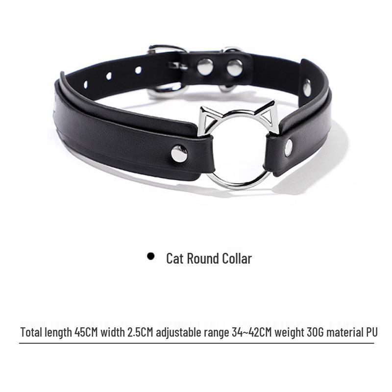 SM Cosplay Kit: Cat Ear Headband, Collar, Ball Gag, Eye Mask, Tail Plug