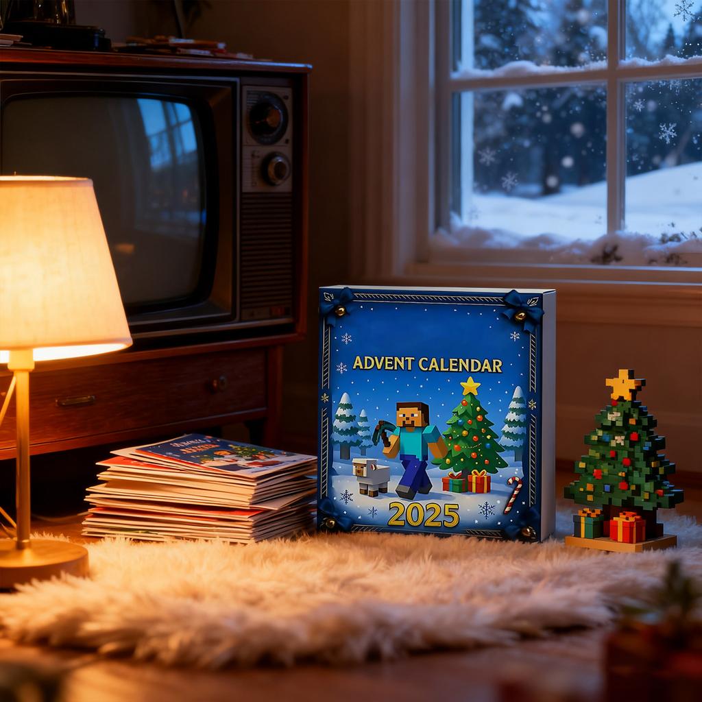 Weihnachts-Adventskalender, Weihnachts-Countdown-Kalender, 24 Tage Weihnachtsüberraschungen, mit 24 Sammlerstücken für Kinder, Erwachsene, Teenager