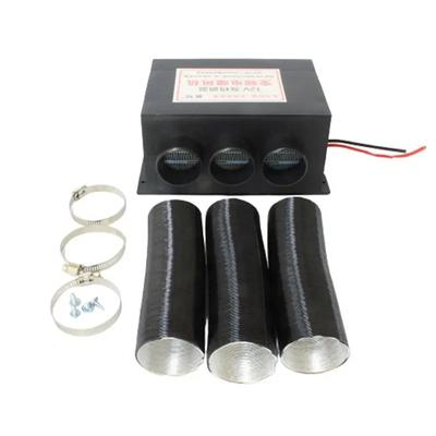 Ventilador Calefactor para Coche 800W 12V/24V Calentador de Aire Ventilador de Calefacción para Auto Furgoneta Descongelador de Parabrisas 3 Puertos para Autocaravana Casa Rodante Remolques Camiones Calentadores