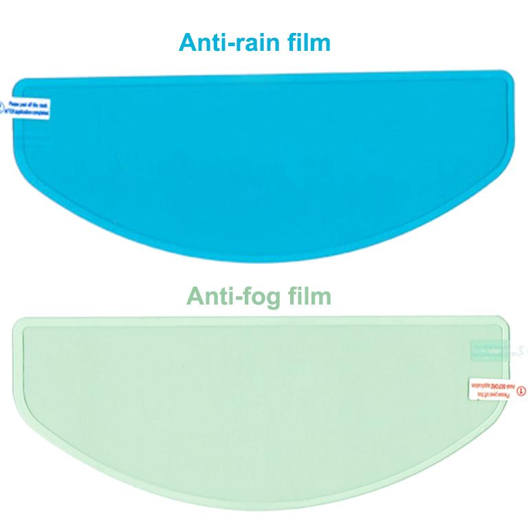Motorcycle Helmet Anti-fog Film Inside Sticer & Rainproof Film Outside Sticker Nano Coating Stickers Film 24.5*8.5cm