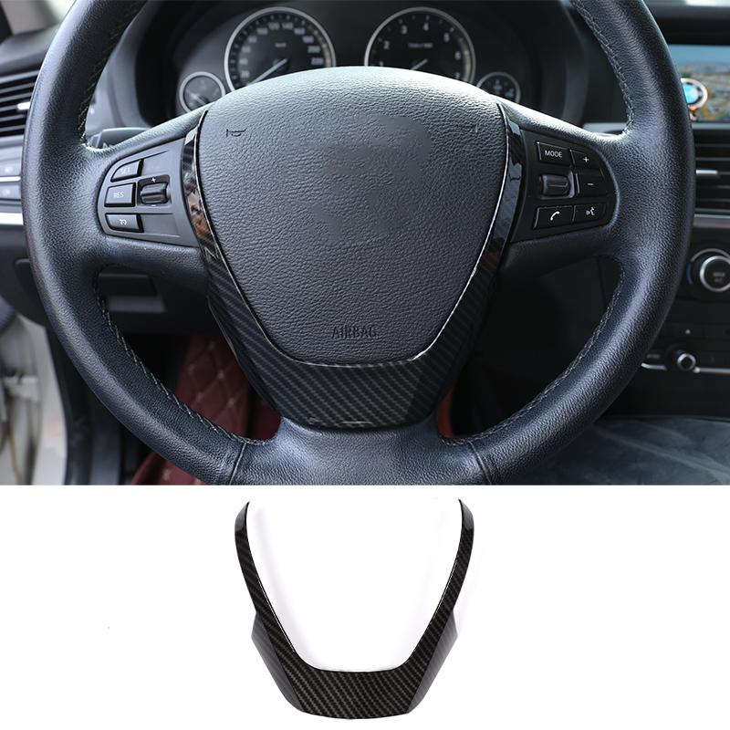 För BMW X5 F15 X6 F16 2014-2018, Ratt, Instrumentpanel, Mittkonsol Växelväljare, Paneldekal, Bilinteriör Kolfiberdekorationsskydd