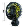 Universal Car Fan Suction Cup Portable Lightweight Rear Headrest Air Vent USB Fan  Air Cooling Fan Adjustable