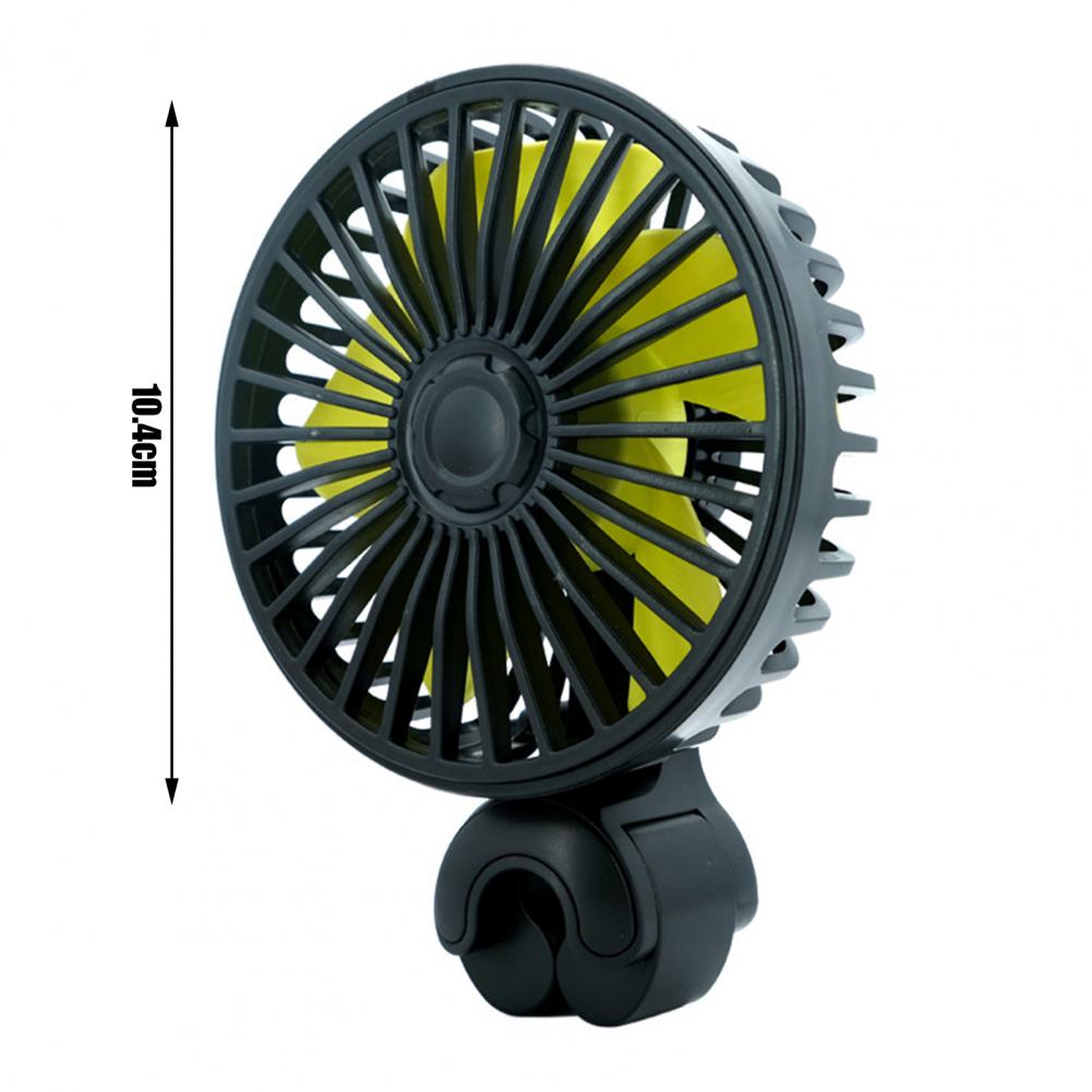 Universal Car Fan Suction Cup Portable Lightweight Rear Headrest Air Vent USB Fan  Air Cooling Fan Adjustable