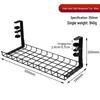 Under-Desk Punch-Free Cable Organizer: Adjustable Storage Rack for Power Strips and Data Cables