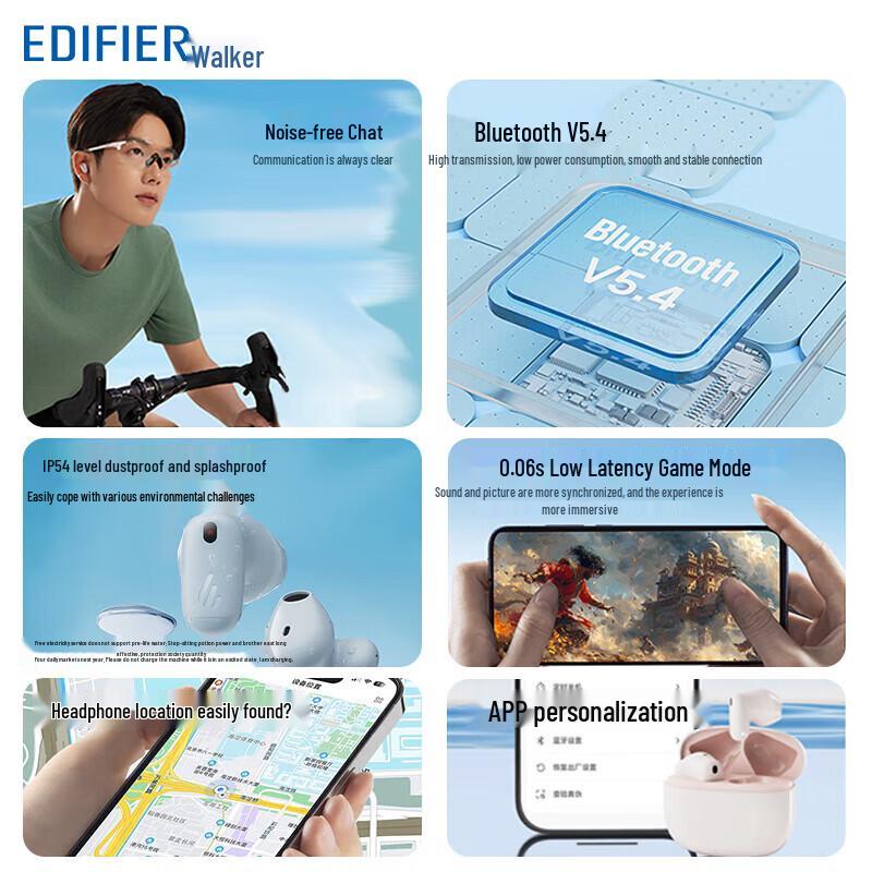 Edifier Air X Wireless Bluetooth Half-In-Ear Earbuds