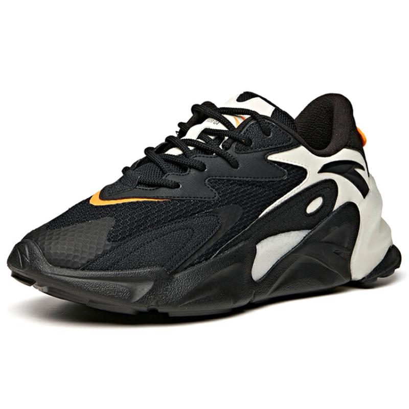 Anta Pulse Durable Breathable Low-Top Skateboard Shoes Apocalypse Black Sneakers 912048850-2